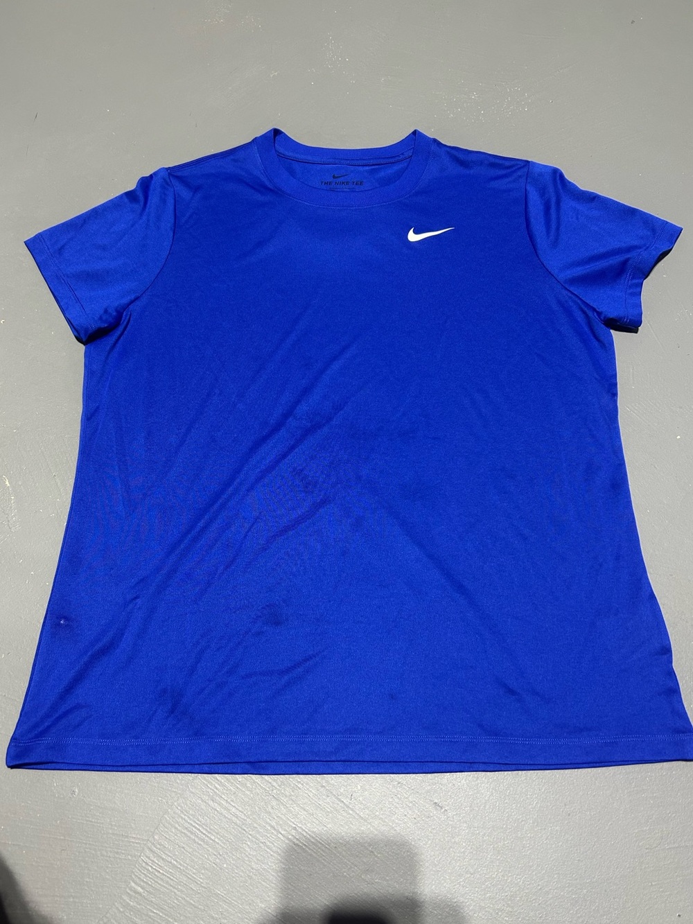 The Nike Performance Dri-Fit Blue Tee Shirt (Women’s Size XL)